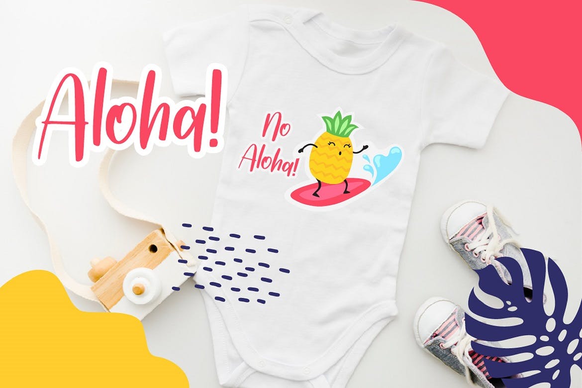 热带风情风格促销推广素材手写字体 Handwritten Font 设计素材 sucaiwan.com