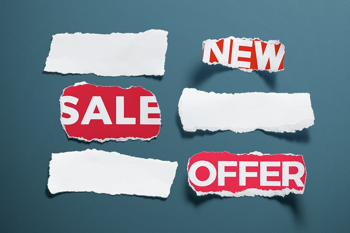 12个高分辨率透明的撕纸合集 12 Isolated Paper Rips 图片素材 sucaiwan.com