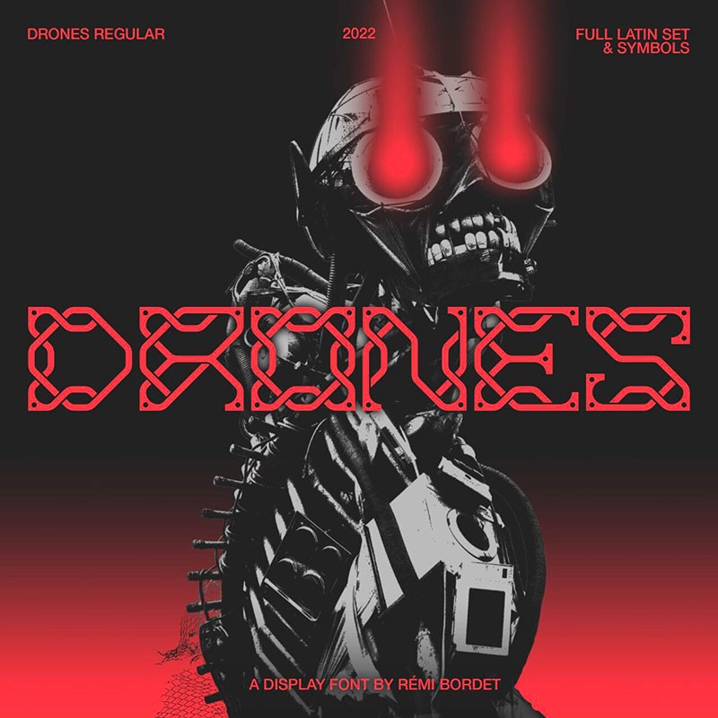 22款未来感科幻机甲风格的英文字体合集 设计素材 sucaiwan.com