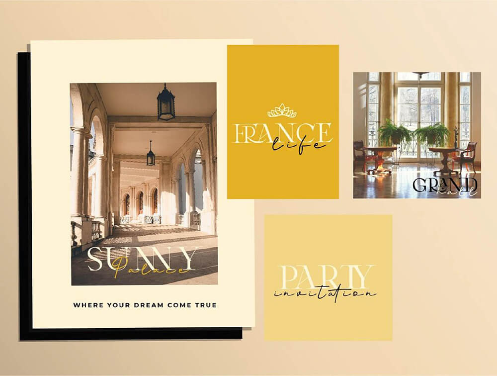 当代复古衬线字体 设计素材 sucaiwan.com