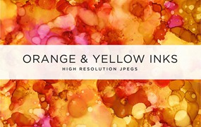 五彩墨水纹理素材v3 Multicolored Inks – Volume 3