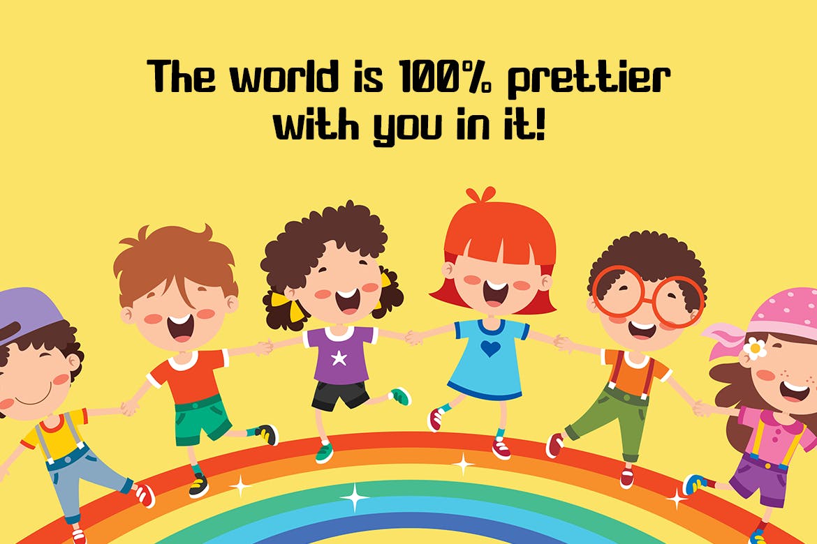 儿童卡通书籍无衬线字体素材 Toon City – Kids Font 设计素材 sucaiwan.com