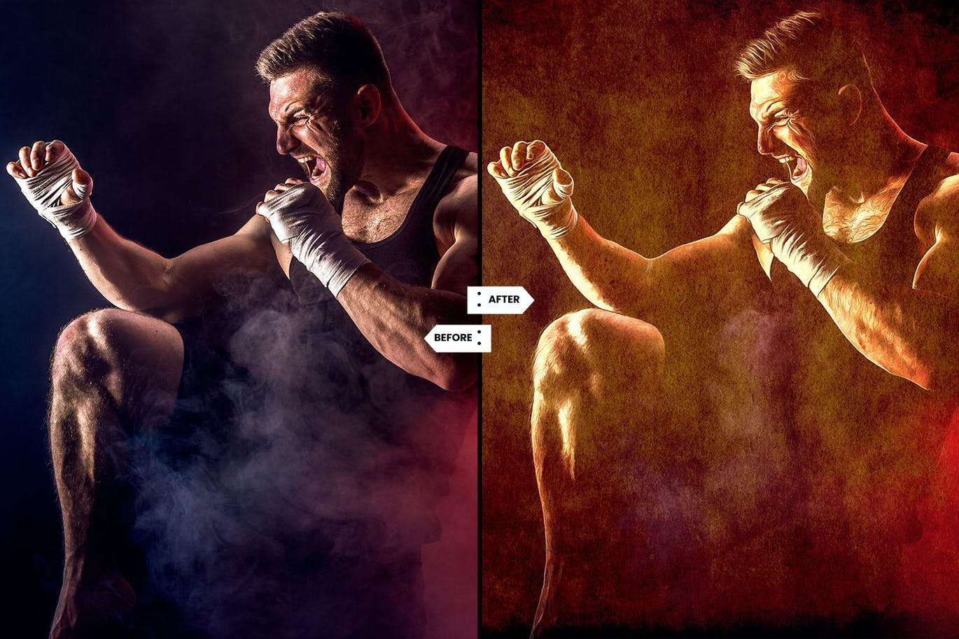 喷枪绘画照片效果PS动作 Airbrushed Photo Effect Action 插件预设 sucaiwan.com