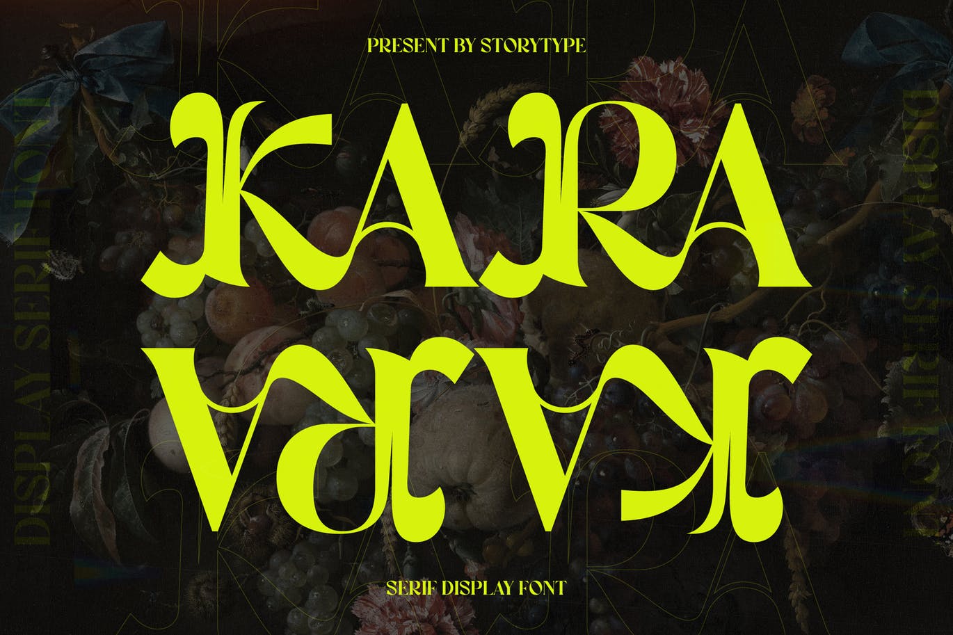 衬线显示英文字体素材 Kara Serif Display Font 设计素材 sucaiwan.com