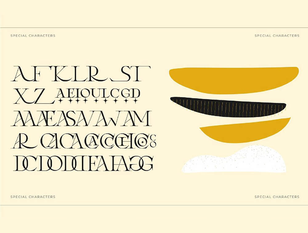 当代复古衬线字体 设计素材 sucaiwan.com