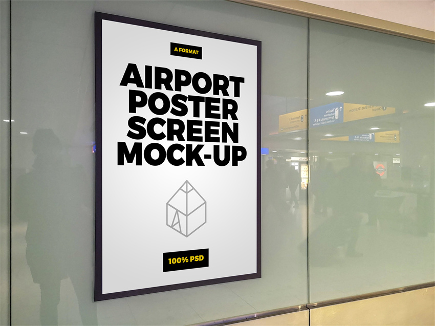 样机模板-最新高端海报PS展示贴图样机模板下载 样机素材 sucaiwan.com