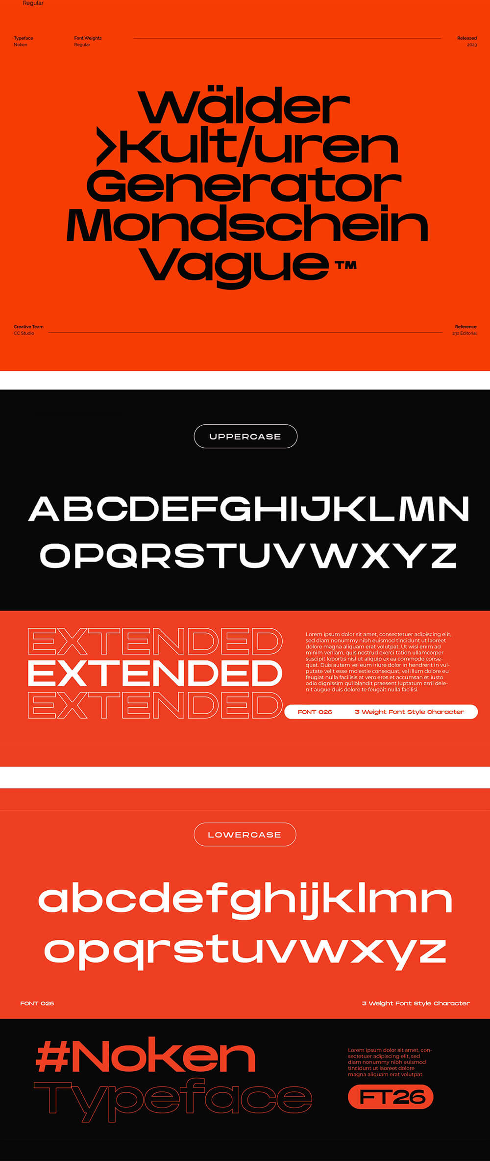 时尚用途广泛的无衬线显示字体 设计素材 sucaiwan.com