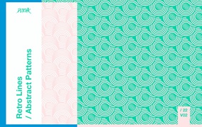 复古线条抽象图案 Retro Lines / Abstract Patterns / V02