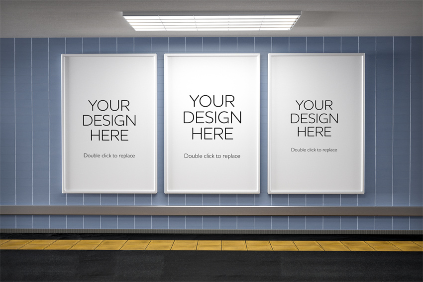 样机模板-最新高端海报PS展示贴图样机模板下载 样机素材 sucaiwan.com