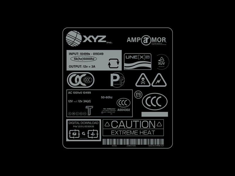 107个赛博朋克工业风格矢量标签印刷设计图标套件 Label Asset Pack Vol.1 图标素材 sucaiwan.com