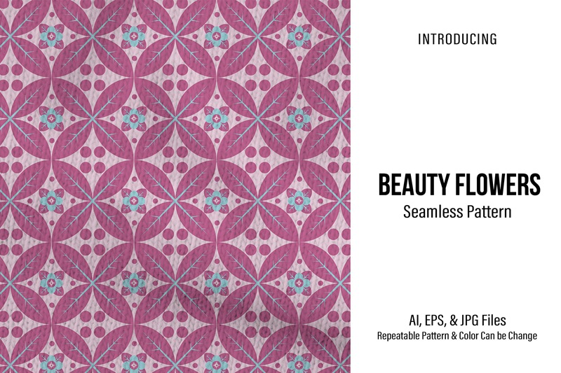 美丽的花朵图案背景 Beauty Flowers Patterns 图片素材 sucaiwan.com