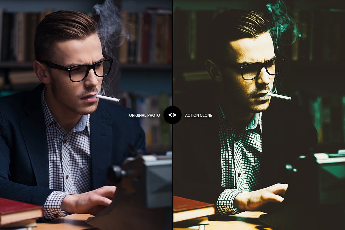 高级贵族油画效果照片处理PS动作 Premium Aristocratic Oil Paiting Photoshop Action 插件预设 sucaiwan.com