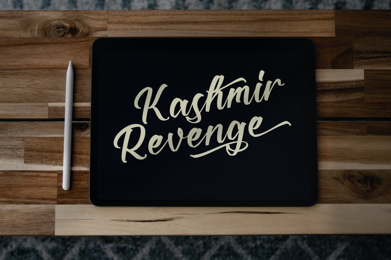 现代艺术书法字体素材 Kashmir Revenge Calligraphy Font 设计素材 sucaiwan.com