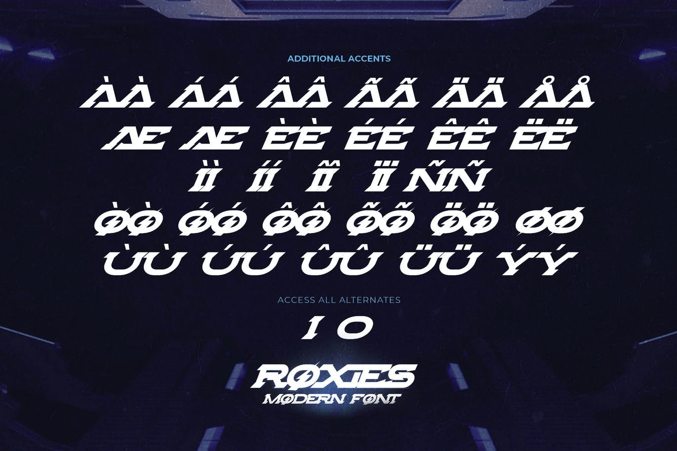 游戏主题现代衬线字体素材 ROXIES – Modern Font 设计素材 sucaiwan.com