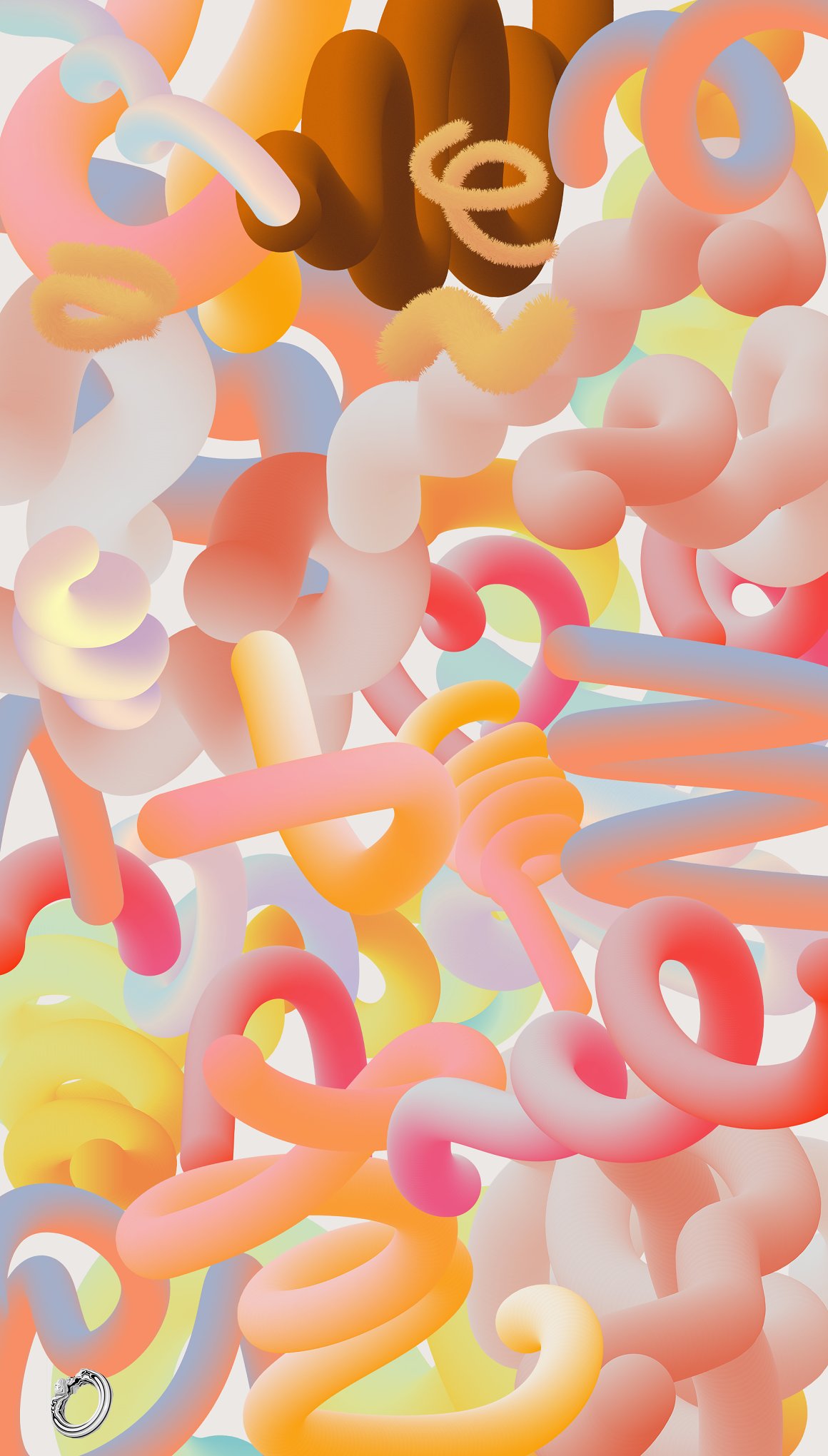 Natdzho 孟菲斯风3D金属立体形状雕塑颗粒状渐变海报封面背景素材包 Welcome to Wonderland 图片素材 sucaiwan.com