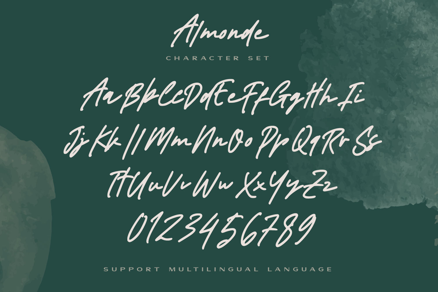 现代优雅英文手写签名字体 Almonde – Modern Signature Font 设计素材 sucaiwan.com