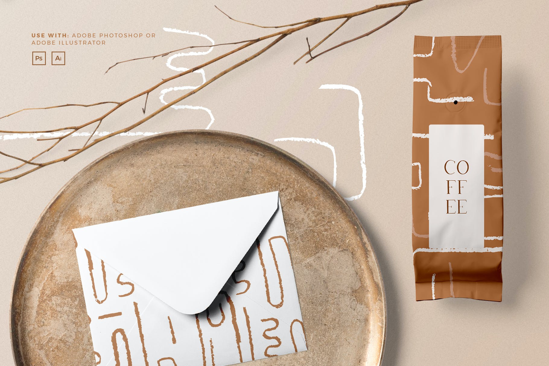 抽象波西米亚风图案素材 Abstract Boho Patterns 图片素材 sucaiwan.com