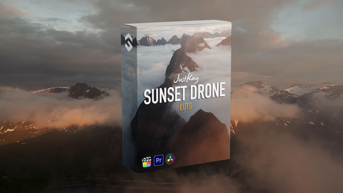 JustKay 浪漫日落日出风景大疆无人机航拍Cinelike D调色预设包 Sunset LUTs 插件预设 sucaiwan.com