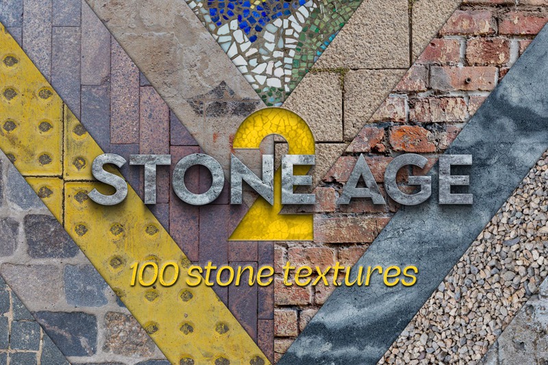 100种石头装饰纹理素材 Stone Age II – 100 stones textures 图片素材 sucaiwan.com