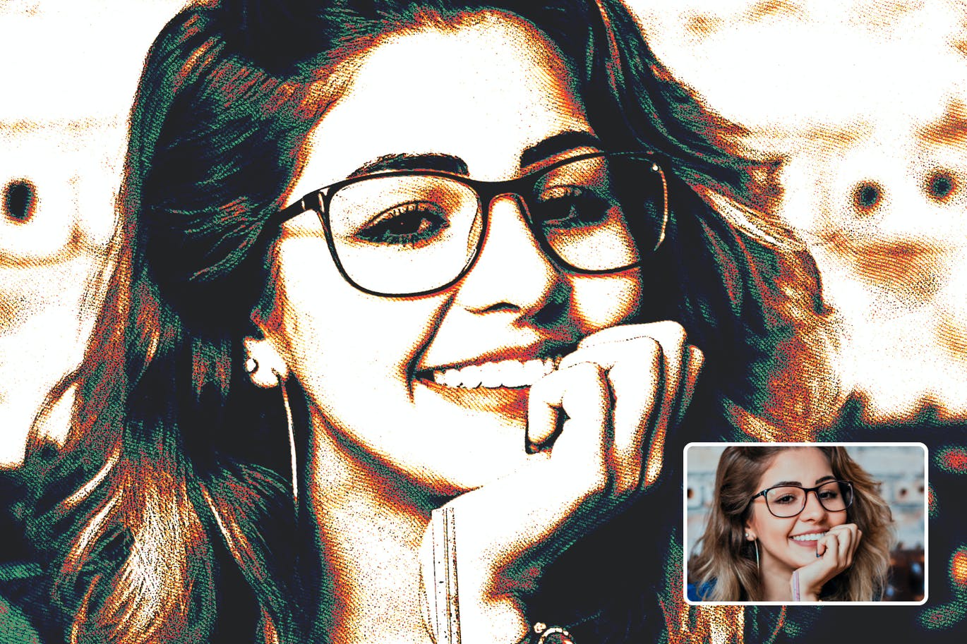 波普艺术效果照片处理PS动作 Pop Art Special Photoshop Action 插件预设 sucaiwan.com