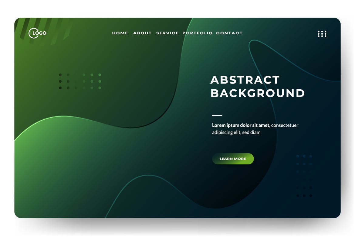 抽象渐变流体着陆页深色背景 Abstract background Liquid dark color minimal desi 图片素材 sucaiwan.com