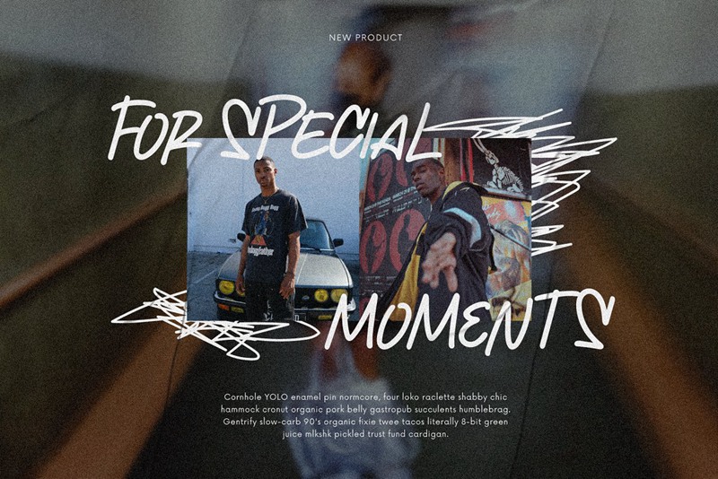 英文字体:创意涂鸦斜纹手绘毛笔标记专辑封面文字设计英文字体 The Sidestream - Graffiti Font 设计素材 第6张-素材湾丨精选海外优质设计素材资源 英文字体:创意涂鸦斜纹手绘毛笔标记专辑封面文字设计英文字体 The Sidestream - Graffiti Font 设计素材 sucaiwan.com