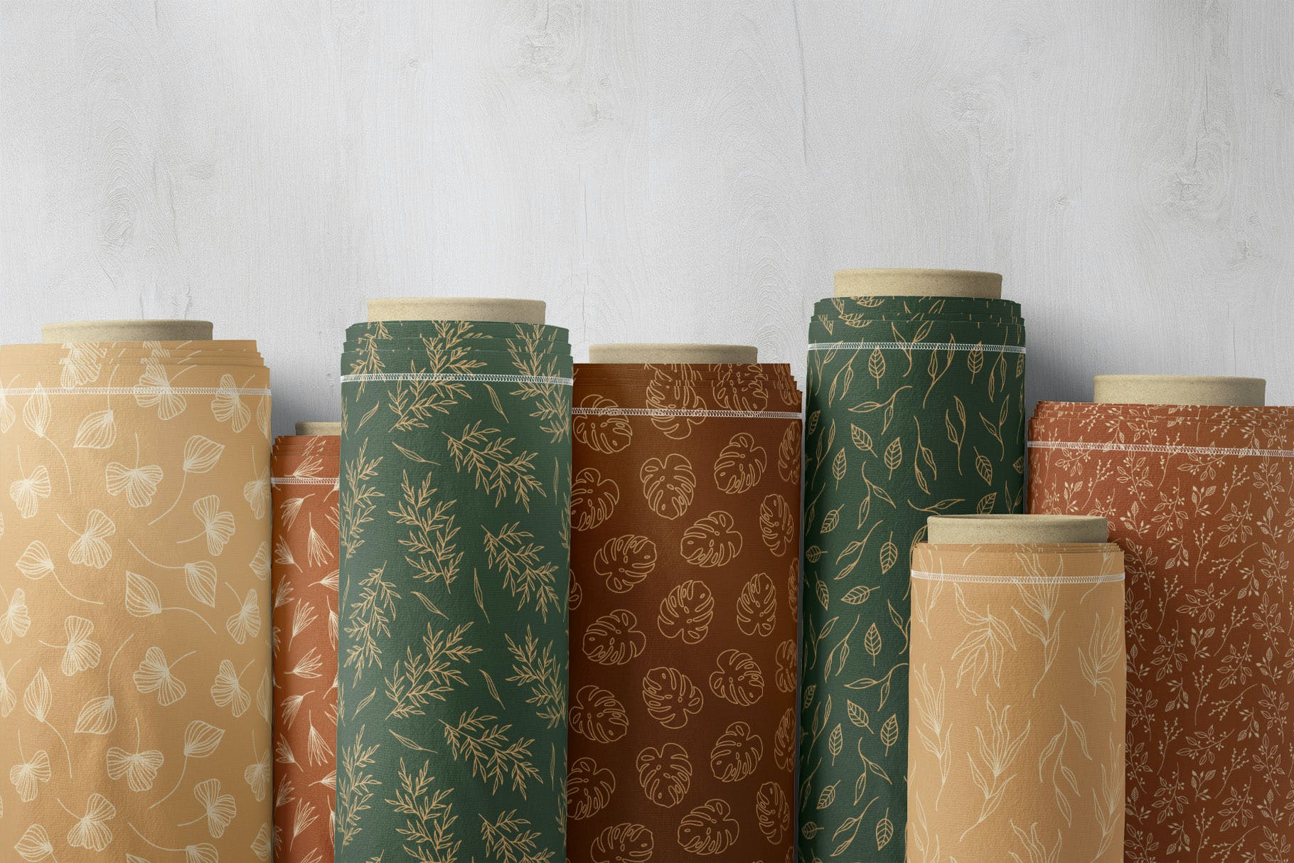 叶子花卉装饰图案系列 Land & Flower Patterns Collection 图片素材 sucaiwan.com