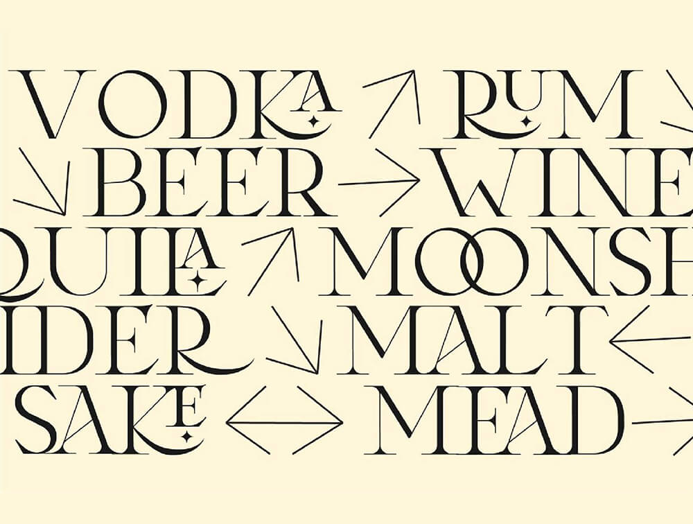 当代复古衬线字体 设计素材 sucaiwan.com