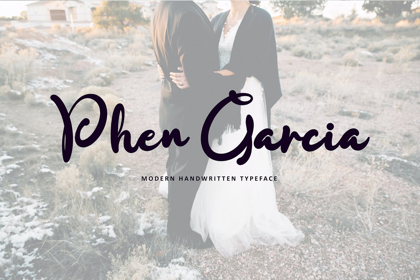 婚礼邀请连字手写字体素材 Bestora 设计素材 sucaiwan.com