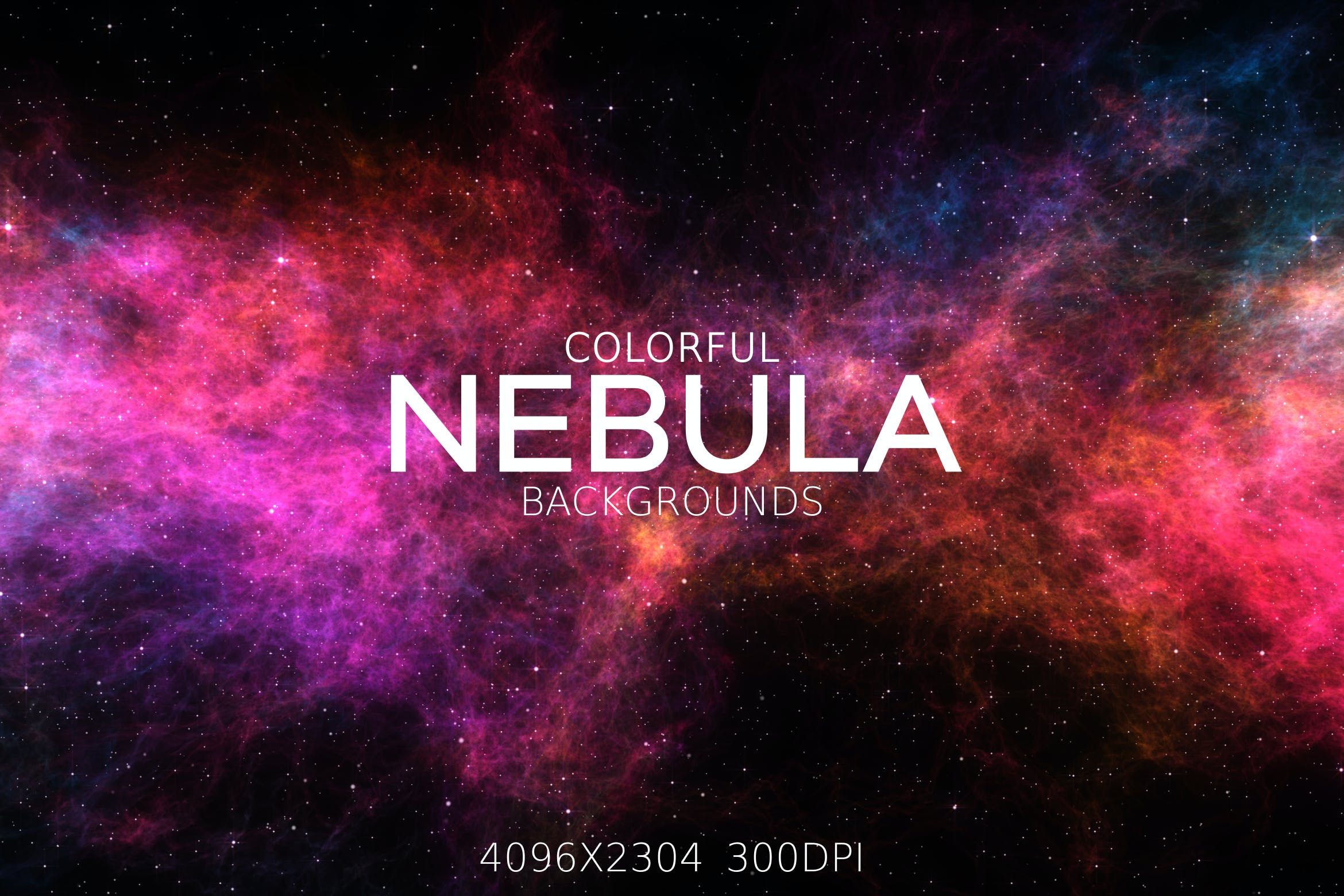 多彩的银河太空星云背景 Colorful Nebula Backgrounds 图片素材 sucaiwan.com