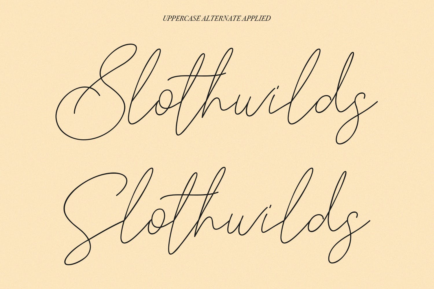 英文手写签名字体合集 Slothwilds Handwritten Typeface 设计素材 sucaiwan.com