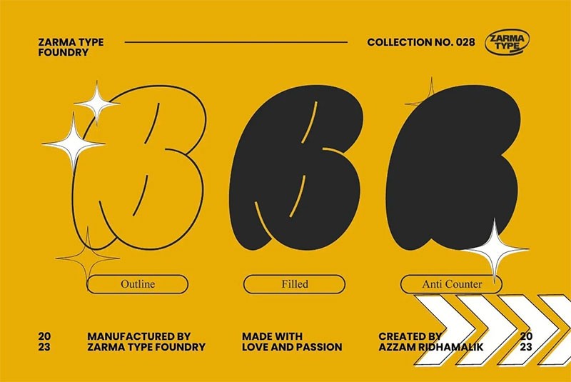 Bulbis复古气泡英文字体 设计素材 sucaiwan.com