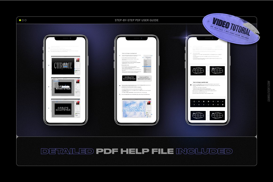 Samolevsky 新潮视觉酸性金属镀铬抽象艺术形状闪光光晕颗粒状纹理PSD模板 Chrome 3D Effect Chrome 3D Photoshop Effect + Shapes 图片素材 第12张-素材湾丨精选海外优质设计素材资源 Samolevsky 新潮视觉酸性金属镀铬抽象艺术形状闪光光晕颗粒状纹理PSD模板 Chrome 3D Effect Chrome 3D Photoshop Effect + Shapes 图片素材 sucaiwan.com