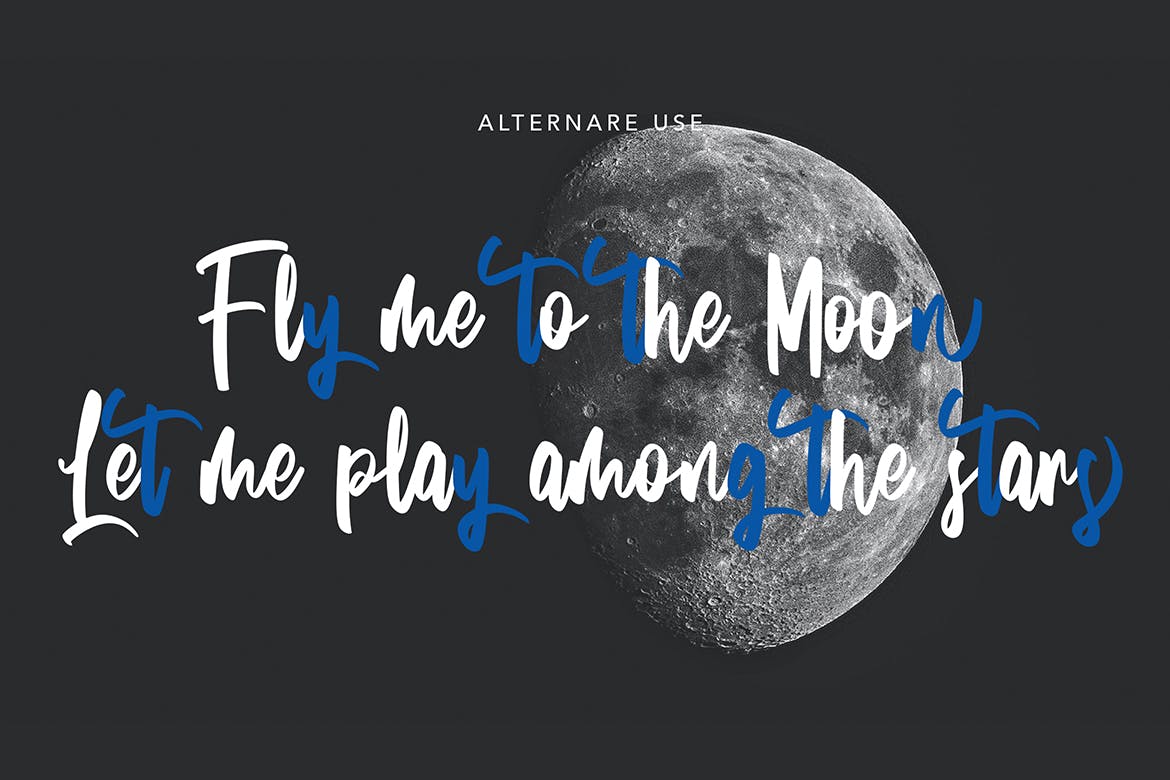 创意英文连笔手写效果字体 ChasingStar – Handwritten Font 设计素材 sucaiwan.com