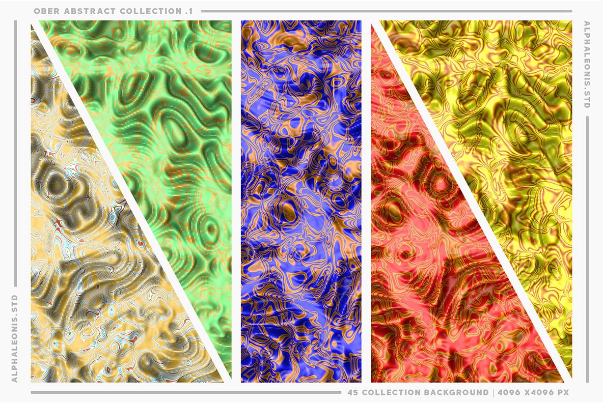 3D抽象液体纹理背景 Abstract Liquid Textures 3D 图片素材 sucaiwan.com