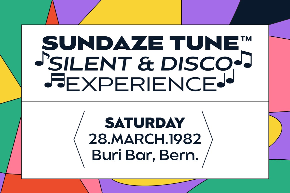 英文字体：90年代复古怀旧风潮趣味时尚几何海报封面LOGO英文字体 设计素材 sucaiwan.com