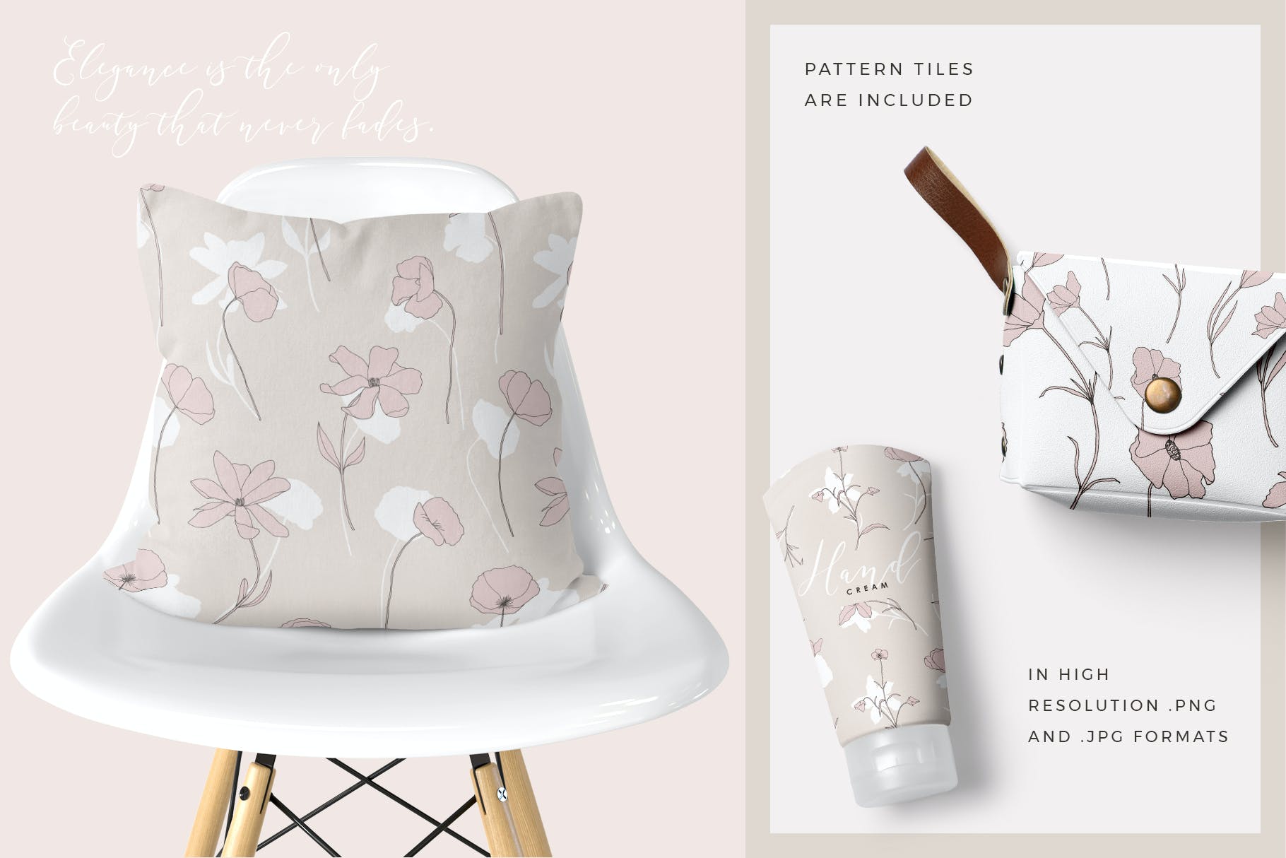 精美的花卉图案和元素 Dainty Floral Patterns & Elements 图片素材 sucaiwan.com