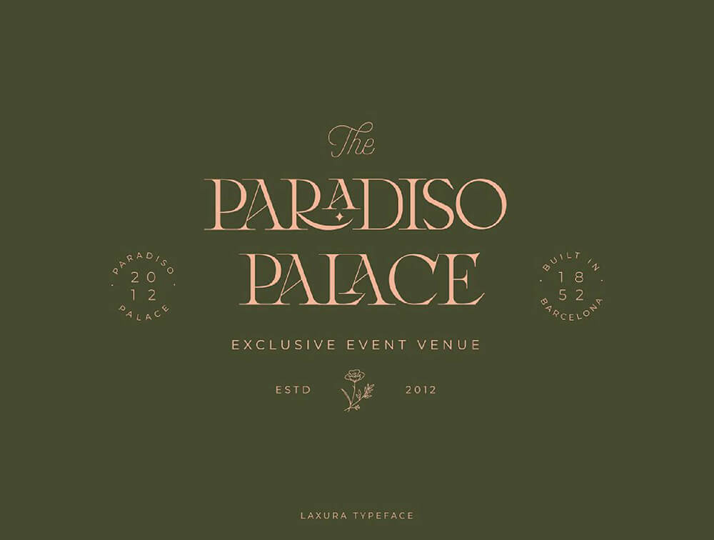 当代复古衬线字体 设计素材 sucaiwan.com