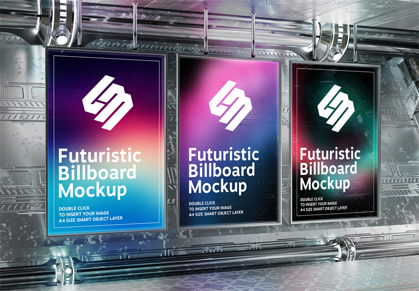 样机模板-最新高端海报PS展示贴图样机模板下载 样机素材 sucaiwan.com