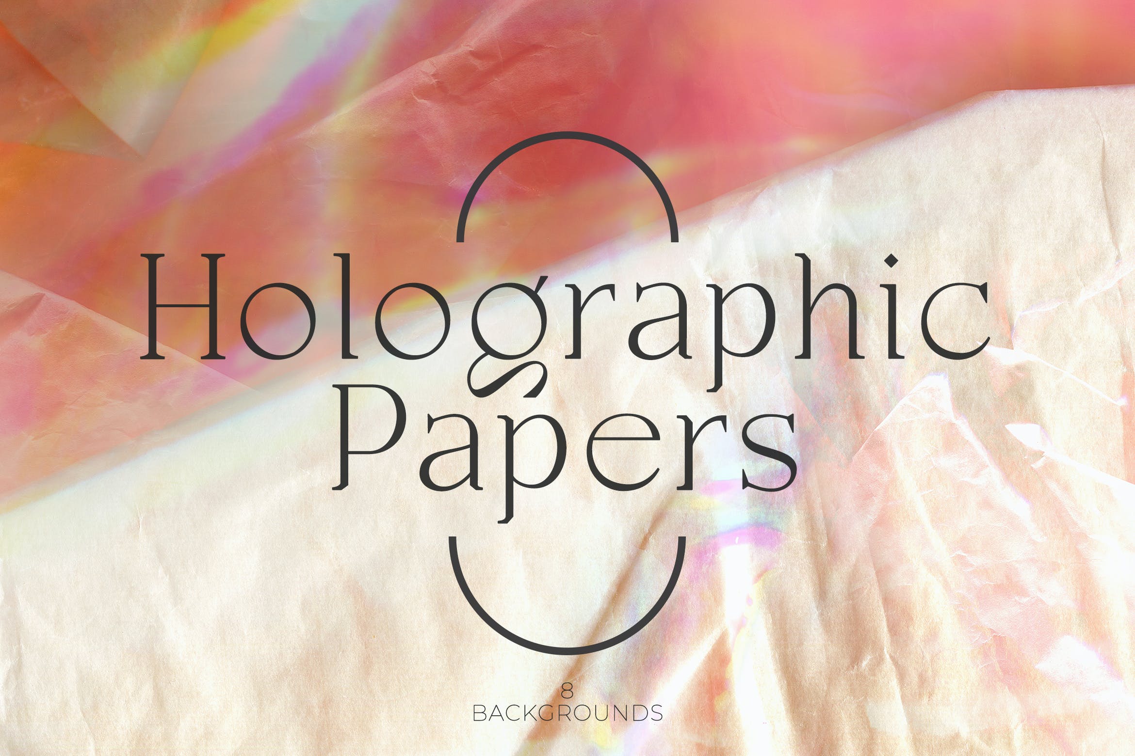 抽象全息纸张背景 Holographic Papers 图片素材 sucaiwan.com