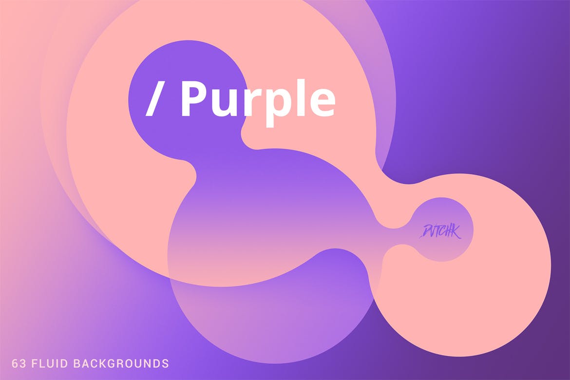 抽象紫色柔和流体圆圈背景 Purple | Soft Fluid Backgrounds 图片素材 sucaiwan.com
