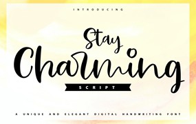 迷人书法风格笔迹字体 Stay Charming | Script Handwriting Font