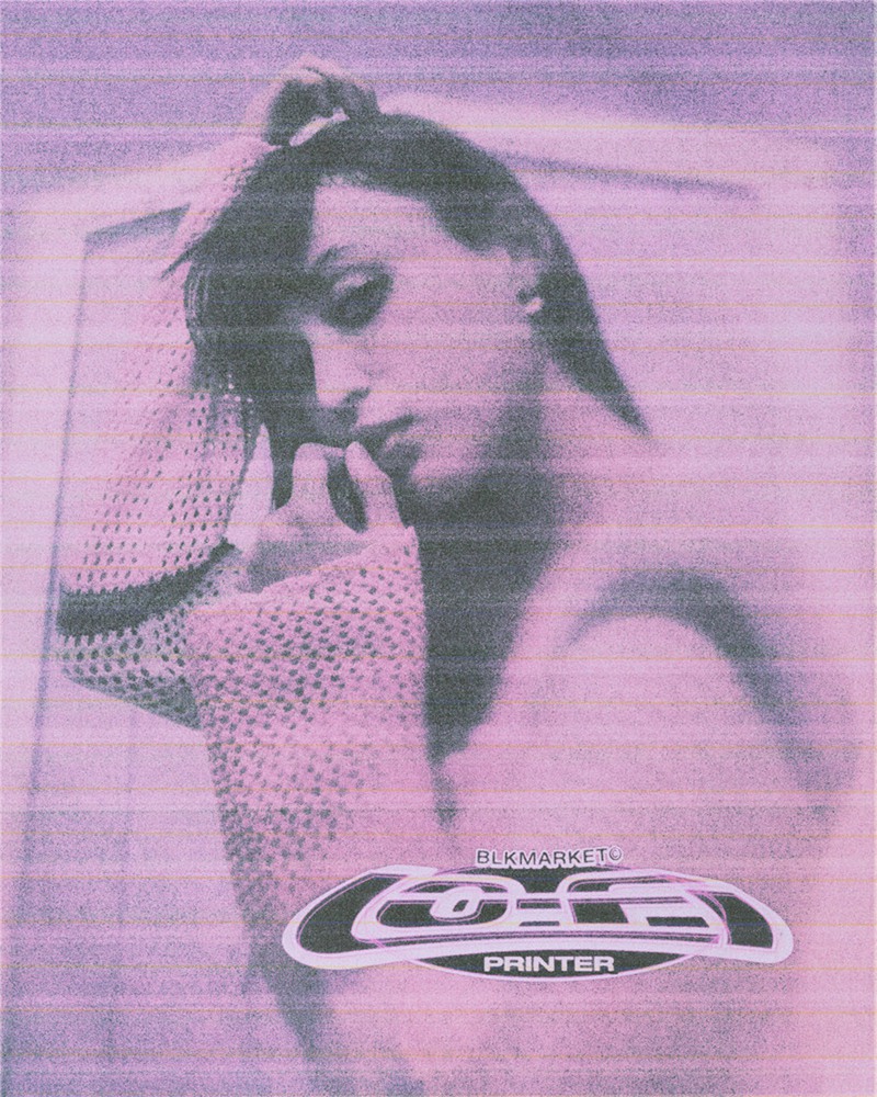 Blkmarket 80年代复古杂志低保真度打印效果套件PSD样机 Lo-Fi Printer 样机素材 sucaiwan.com