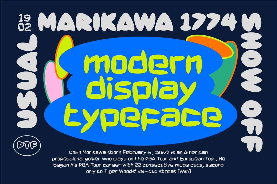 新潮流复古疯克文化爵士嘻哈俏皮英文装饰字体 Power Display Font Family 设计素材 sucaiwan.com