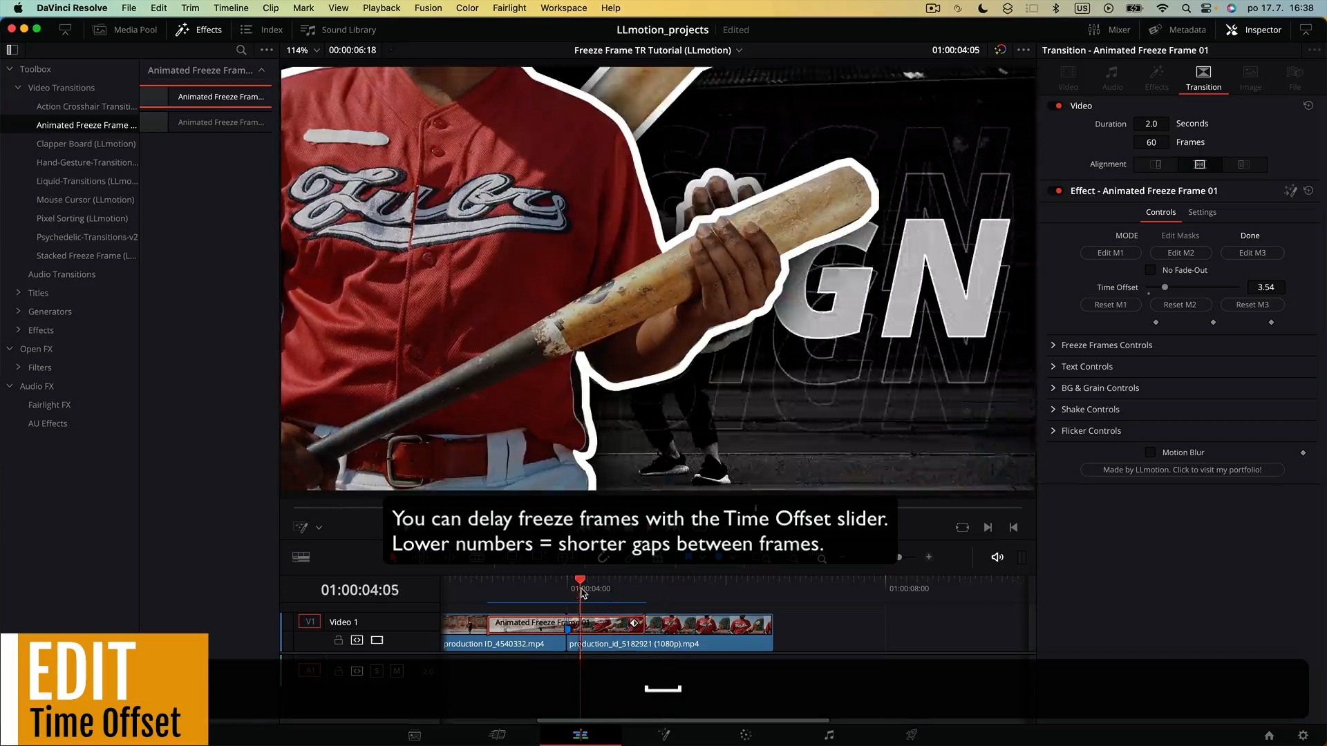 极简主义人物冻结帧文字定格动画堆叠效果转场过渡 Animated Freeze Frame Transition . sucaiwan.com