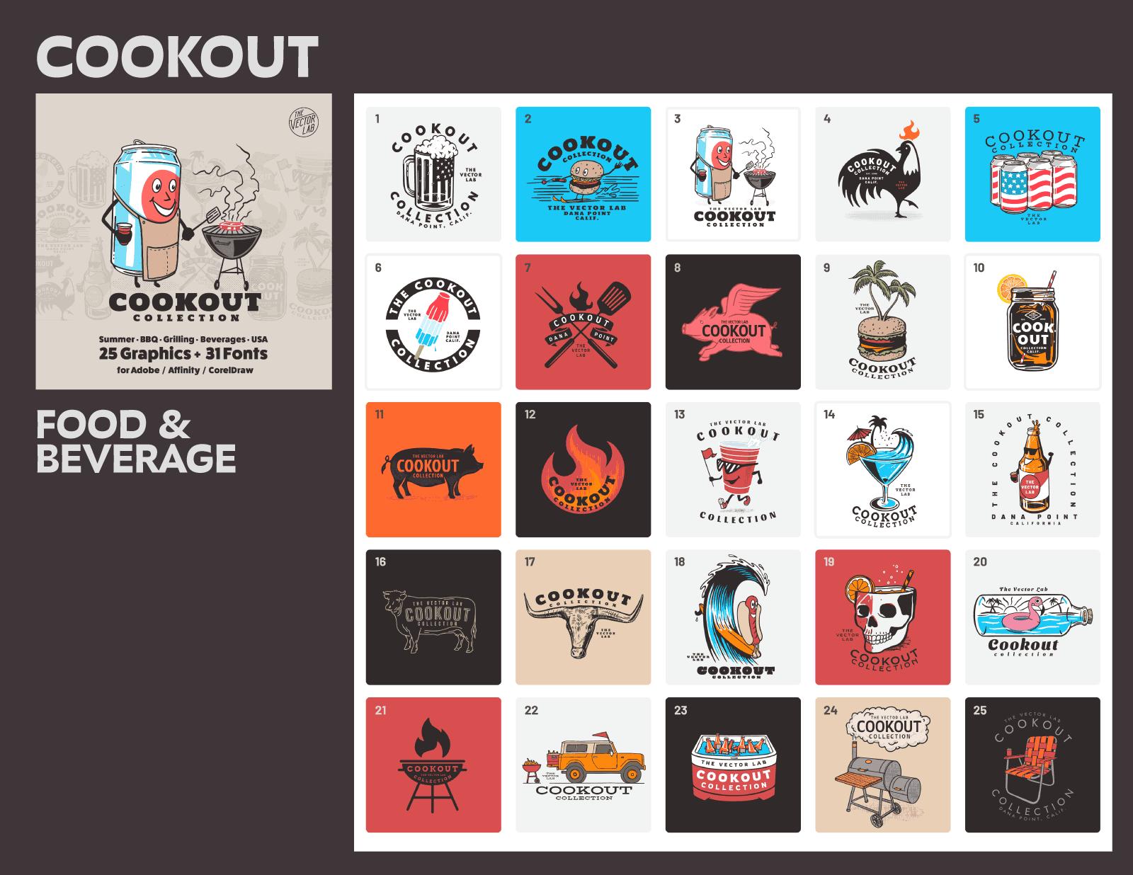 450+美式复古T恤印花图案矢量素材，PSD AI源文件 图片素材 sucaiwan.com