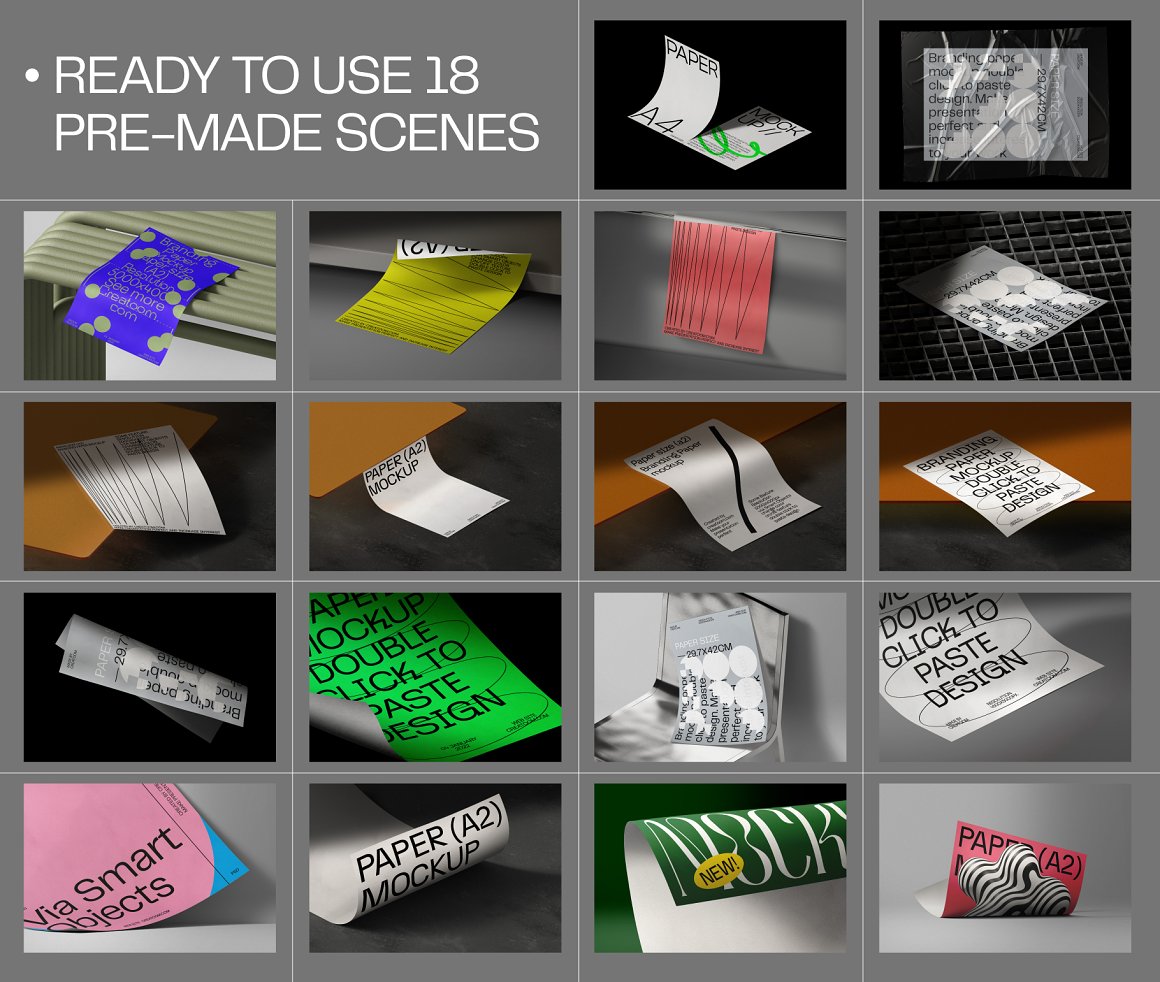 32个高级A4单页招贴传单海报设计作品贴图展示PS样机素材效果图 32 Poster & Paper mockups 样机素材 第3张-素材湾丨精选海外优质设计素材资源 32个高级A4单页招贴传单海报设计作品贴图展示PS样机素材效果图 32 Poster & Paper mockups 样机素材 sucaiwan.com