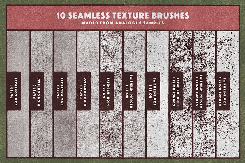 200+复古半色调纹理Procreate笔刷 笔刷资源 第5张-素材湾丨精选海外优质设计素材资源 200+复古半色调纹理Procreate笔刷 笔刷资源 sucaiwan.com