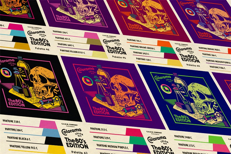 80年代复古恐怖电影漫画书艺术品图形设计调色板 Colorama Color Kit - 80's Edition (Photoshop) . 第4张-素材湾丨精选海外优质设计素材资源 80年代复古恐怖电影漫画书艺术品图形设计调色板 Colorama Color Kit - 80's Edition (Photoshop) . sucaiwan.com