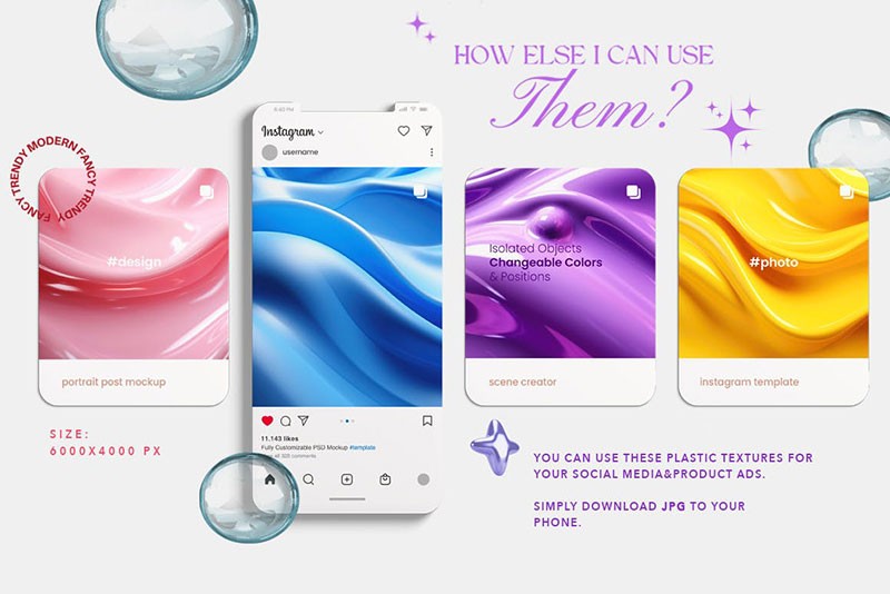 50张时尚彩色液态背景图片JPG 图片素材 sucaiwan.com